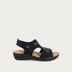 Synthetıc Kadın Sandalet 55 H76 Le Fly Flot Fresh Cloth - 010-Siyah