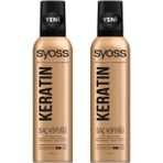Syoss Keratin Köpük 250 ml - 2 Adet - Saç Onarıcı ve Besleyici