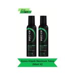 Syoss Max Hold Mega Güçlü Tutuş Saç Köpüğü 2 x 250 ML