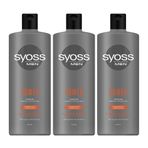 Syoss Men Power Güçlendirici 3x500 ml Şampuan