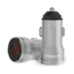 Syrox 20W Pd Qc 3.1A Metal Hızlı Araç Şarj Cihazı 2 x USB Port (Başlık)