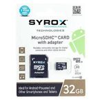 Syrox 32 GB MicroSDHC Class 10 UHS-I Hafıza Kartı + Adaptör