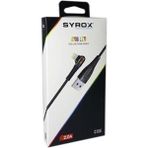 Syrox C106 Iphone 2 Amper Led Işıklı Şarj Kablosu