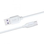 Syrox C108 1 mt 3.0A 18W Beyaz Micro USB Hızlı Şarj ve Data Kablosu