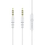 Syrox C118 Beyaz Audio 3.5 mm 1.5 m AUX Mikrofonlu Ses Aktarım Kablosu