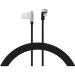 Syrox C132AL Siyah 2.4A 1.19 mt Örgülü Oyuncu 90 Derece USB 180 Derece Lightning Şarj ve Data Kablosu