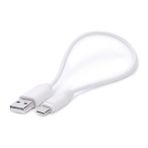 Syrox C69 2.0A 20cm USB-A - Type-C Şarj & Data Kablosu - Beyaz - Siyah