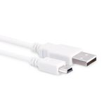 Syrox C84 1a 1 mt Beyaz 5pin Mini Usb V3 Mp3 Data Şarj Kablosu