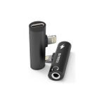 Syrox DT30L-LA Lightning 1X Lightning+1x3.5 mm AUX Midi Siyah Ses ve Şarj Ayırıcı Dönüştürücü