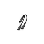 Syrox DT40T-TT Type-C 2X Type-C 2 in 1 Siyah Ses ve Şarj Ayırıcı Dönüştürücü