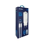 Syrox Gan65 Type-C & Usb Giriş Başlık & Type-C Kablo 65W Süper Hızlı Quick Şarj Set