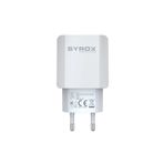 Syrox J51 Başlık 2.6A Beyaz Hızlı USB Şarj Adaptörü