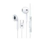 Syrox K20 Earbuds 1.20 mt Type-C Kablolu Mikrofonlu Beyaz Kulak İçi Kulaklık