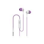 Syrox K7 1.20 mt 3.5 mm AUX Kablolu Mikrofonlu Mor-Beyaz Kulak İçi Kulaklık