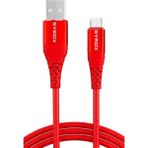 Syrox Lg G2 G3 G4 G5 G6 Mini Beat Şarj Kablosu Micro USB 2.0A 1 m - SYR-C89-K - Kırmızı