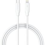 Syrox PD18LK 3.0A 18W 1 mt Type-C Lightning Beyaz Şarj ve Data Kablosu