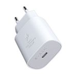 Syrox Samsung Galaxy A70 Uyumlu Type-C Çıkışlı 25W Adaptör Şarj Başlığı Kablosu Yok Kutuda. - Beyaz