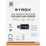 Syrox Type C - USB 3.0 Otg USB Flash Dönüştürücü - Gri