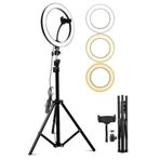 Syrox Youtuber Led Işıklı Tripod Selfie Makyaj Işığı Sürekli Ring Light 10 Inç Halka Dz66 krs123