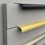 System 1745 Entegre/gömme Kulp Siyah Renk 960 mm - Renkli