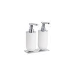 System 2'Li Sıvı Sabunluk Beyaz/Krom Renk 208X87X170 Mm