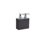 System 2'Li Sıvı Sabunluk Siyah/Krom Renk 189X88X146 Mm