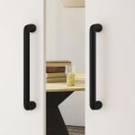 System 9400 Çekme/sürgü Kapı Kolu Mat Siyah 19.2 cm (Iki Delik Arası Mesafe)