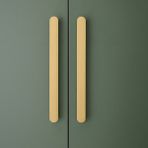 System 9404 Çekme/sürgü Kapı Kolu Pirinç Saten Rengi 19.2 cm (Iki Delik Arası Mesafe)