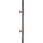 System 9718 Silindir Ince Çizgili Çekme/sürgü Kapı Kolu Koyu Bronz Saten 65 cm (Iki Delik Arası Mesafe)