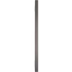 System 9781 Çizgili Çekme/sürgü Kapı Kolu Kalaylı Siyah Saten Rengi 89 cm (Iki Delik Arası Mesafe)