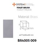 System BA4005 009 BBN Füme Antrasit Tuvalet Fırçalığı