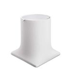 System BA4007 030 R1-CR Beyaz Krom Çöp Kovası