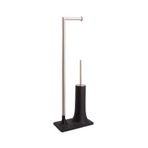 System BA4015048R2-NBM Siyah Nikel Saten Mat Hareketli WC Seti