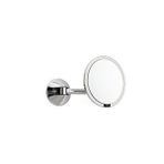 System Banyo Aksesuarları 5 X Krom Duvara Monte Büyüteçli Makyaj Aynası Krom Renk 400x135x230 Mm Gümüş