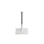 System Banyo Aksesuarları Banyo Tezgah Üstü Hareketli Havluluk Mermer Desenli-krom Renk 270x160x160 Mm Gümüş