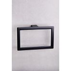 System Banyo Aksesuarları Flat Mat Siyah Halka Havluluk - Ba1019 005 Al6 Siyah