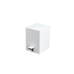 System Banyo Aksesuarları Pedallı Kare Çöp Kovası 3 Lt Beyaz 262x245x180 Mm