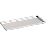 System Banyo Aksesuarları Tezgah Üstü Tepsi Krom Renk 12 x 131 x 301 mm
