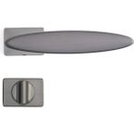 System Epsılon Rozetli Kapı Kolu Takımı Füme Renk Wc (Lavabo-Banyo-Tuvalet Rozetli) - 1