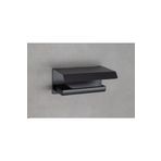 System Flat Kapaklı Tuvalet Kağıtlığı Siyah Renk 118X85X170 Mm