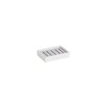 System Katı Sabunluk Beyaz/Krom Renk 26X80X115 Mm
