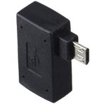 System-S 90° açılı açılı fiş (sağ açı) USB Micro USB OTG On-The-Go Host Cable Flash Drive bağlantısı, akıllı telefon, tablet bilgisayar için