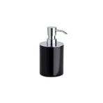 System Tezgah Üstü Sıvı Sabunluk 250 Ml Siyah-Krom Renk 160X80X103 Mm Siyah Tek Ebat Ba2003 006 Al6-Cr