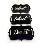 Syz Pleksi Halat Işlemeli Sabret Şükret Dua Et Duvar Süsü
