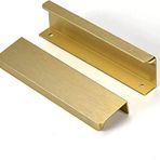 SYZOW 6'lı Set Altın Dolap Kulpları Gizli Modern Mobilya Kolları Yatak Odası Mutfak Dolabı Matkap Delik Aralığı 128 mm
