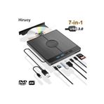 sz master bilişim Dvd Cd Yazıcı Okuyucu 7 Girişli Oyun Film Video Usb Type-C Sd Kart Windovs Mac Ve Laoptop Uyumlu