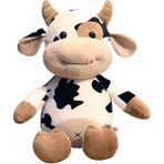 Szjiede Inek Peluş Oyuncak, 16" Doldurulmuş Hayvan Atma Peluş Yastık Bebek, Yumuşak Kabarık Arkadaş Sarılma Yastık (Yurt Dışından) - Miniklerin uyku arkadaşı