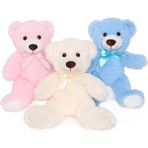 Szjiede Sevimli Teddy Bear Dolması Hayvan Yumuşak Peluş Ayı Oyuncak Çocuklar Erkekler Kızlar Için, Doğum Günü / Noel / Sevgililer Günü Için Hediye Olarak 13,8 Inç (3 Paket, 3 Renk) (Yurt Dışından) - Renkli