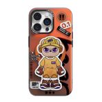 SZJLDS iPhone 14 Pro Max ile uyumlu kılıf, en güçlü manyetik kuvvet, cep telefonu kılıfı, Magsafe ile uyumlu, çepeçevre koruma, darbeye dayanıklı koruyucu kılıf, yaratıcı resimli kılıf (turuncu)