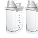 SZKKQKJ Deterjan saklama kabı, 2 adet 1800 ml deterjan kutusu, çamaşır tozu kabı, çamaşır parfümü, çamaşır tozu için